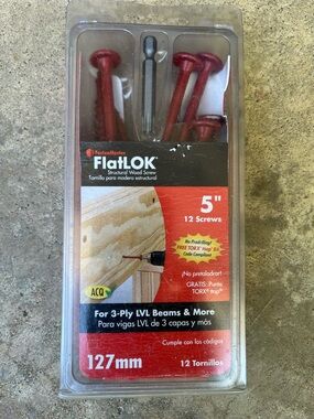 Flatlok FastenMaster FlatLOK 5 in. Structural Wood Screw (12 Pack)